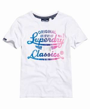 Superdry Icarus Duo Női Pólók Fehér/Kék/Rózsaszín | ENGTL1729